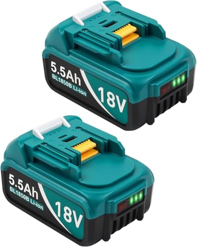 Aaiwtd Ersatzakku 18V 5.5Ah für Makita Werkzeugakkus