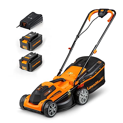 Lawnmaster Akku-Rasenmäher 24V 34cm Hochleistung
